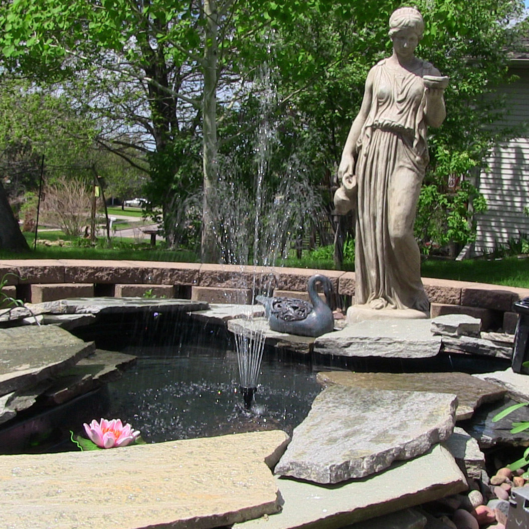Fountain & Ponds Accessories - 800LPH Solar Water Fountain Pump 10W Eco-Friendly Outdoor Garden Pump