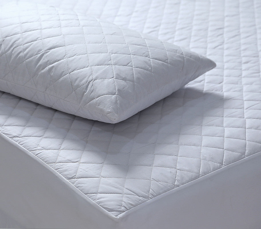 100% Cotton Quilted 50cm Deep Double Size Waterproof Mattress Protector