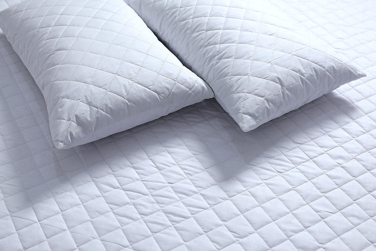 100% Cotton Quilted Fully Fitted 50cm Deep King Size Waterproof Mattress Protector