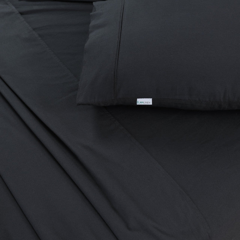 Charcoal Mega King Bed Sheets Set - 500Tc Egyptian Cotton (50Cm Deep)