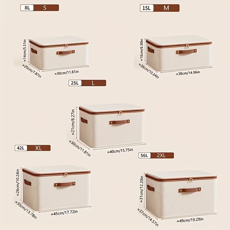 Storage Box Double Zipper