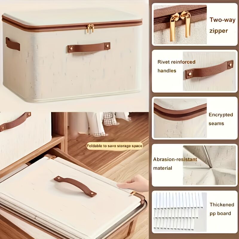 Storage Box Double Zipper