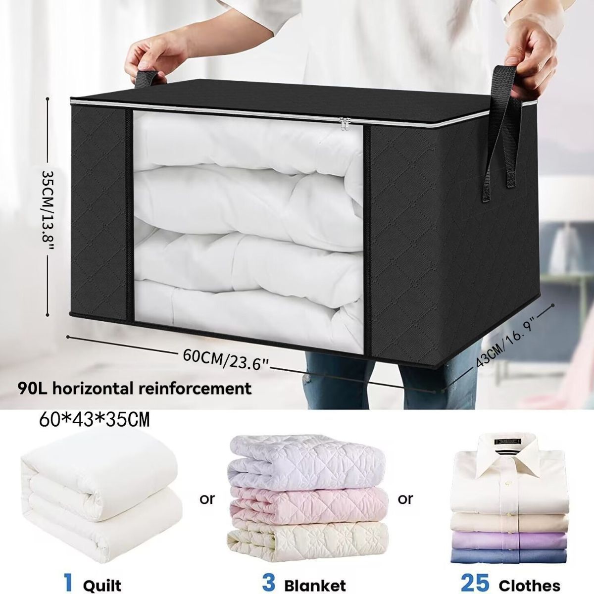 Extra Large Storage Bins Foldable