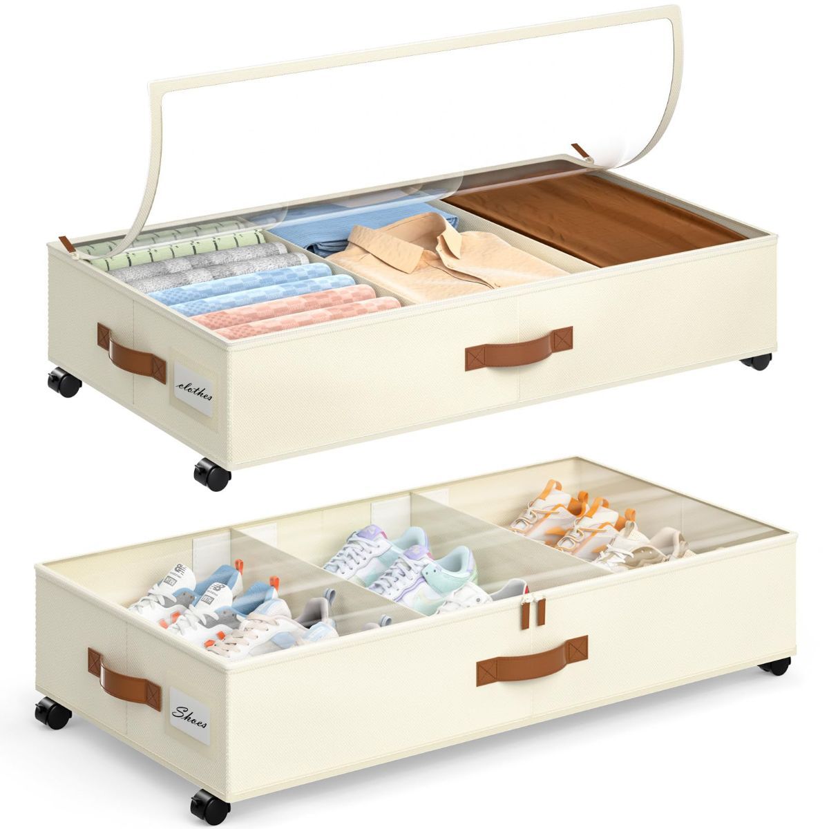 Beige blankets 30.3x16x6.7cm
