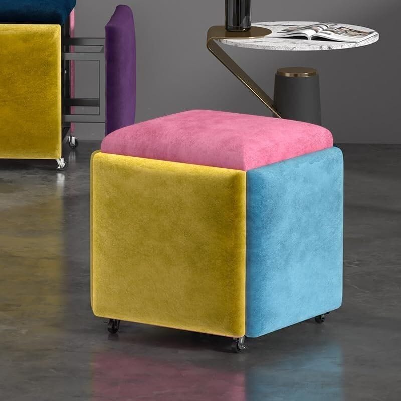 Nesting Ottoman Stool Velvet