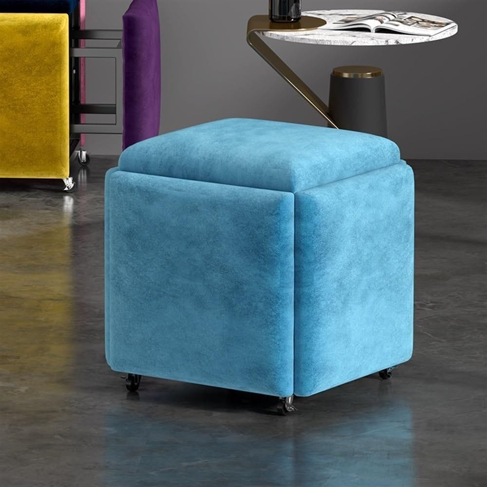 Nesting Ottoman Stool Velvet
