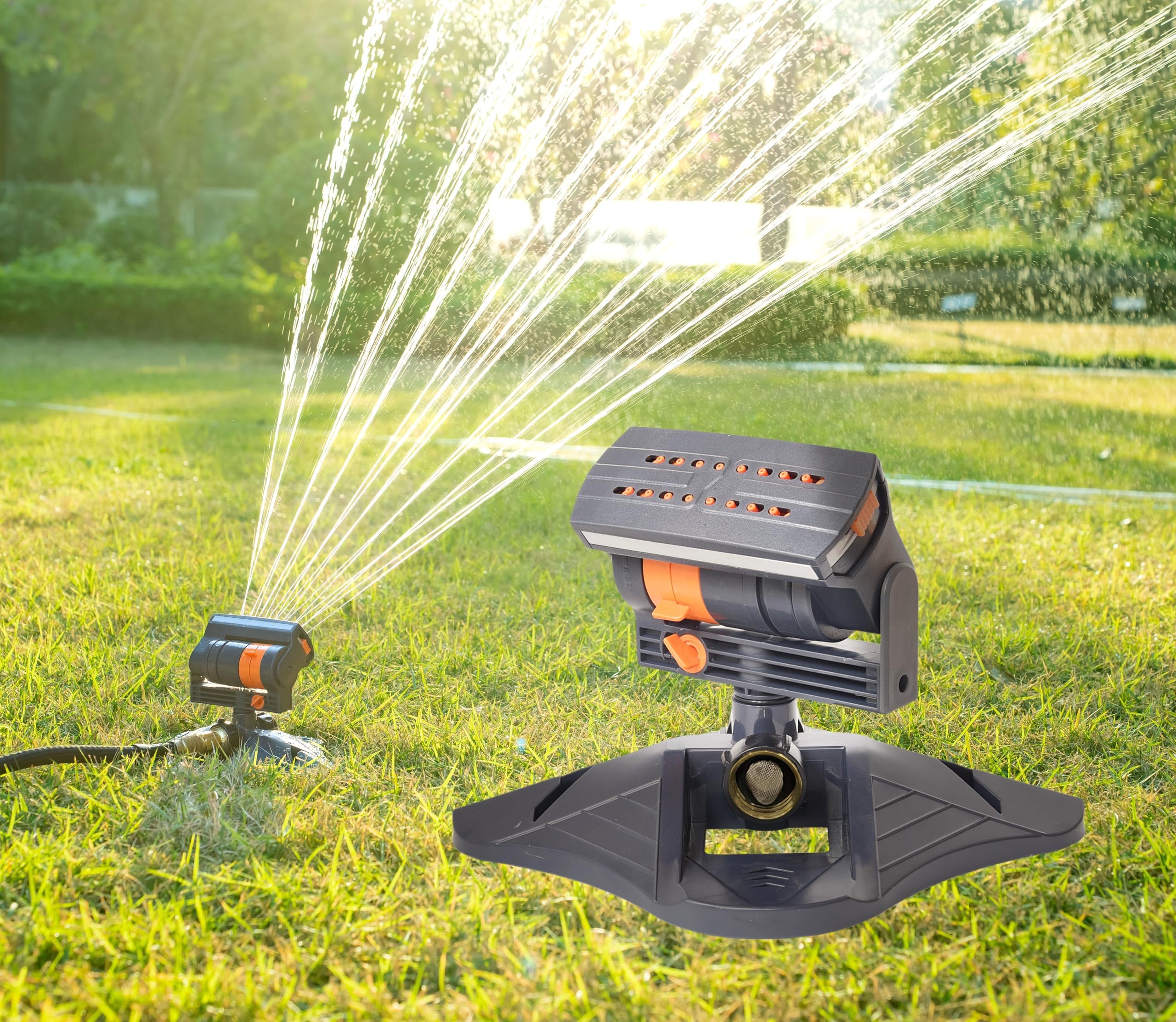 Oscillating Garden Sprinkler 4 Modes Lawn Watering | Simpledeals