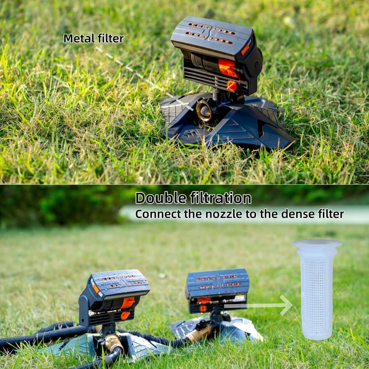 Oscillating Garden Sprinkler 4 Modes Lawn Watering | Simpledeals