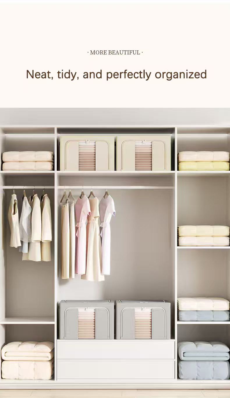 Fabric Storage Box Ash Grey