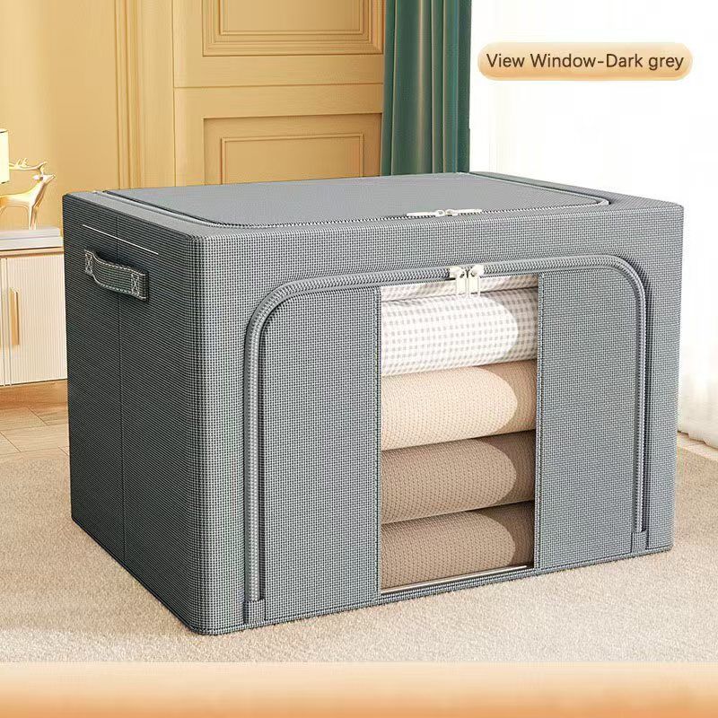 Fabric Storage Box Dark Grey