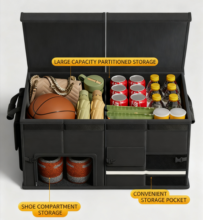 Car Trunk Organiser Large Capacity 29x34x29cm