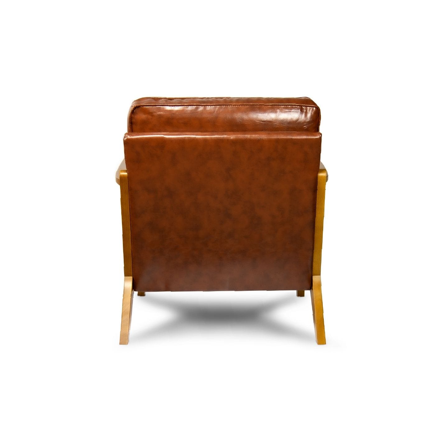 Vintage Armchair Red Brown single
