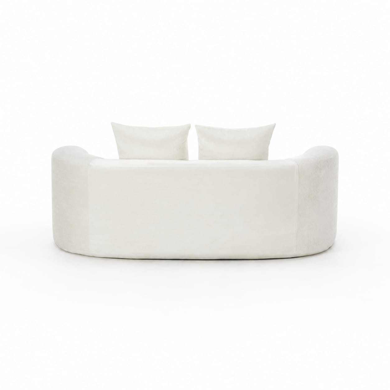 Curved Velvet 2 Seater Sofa