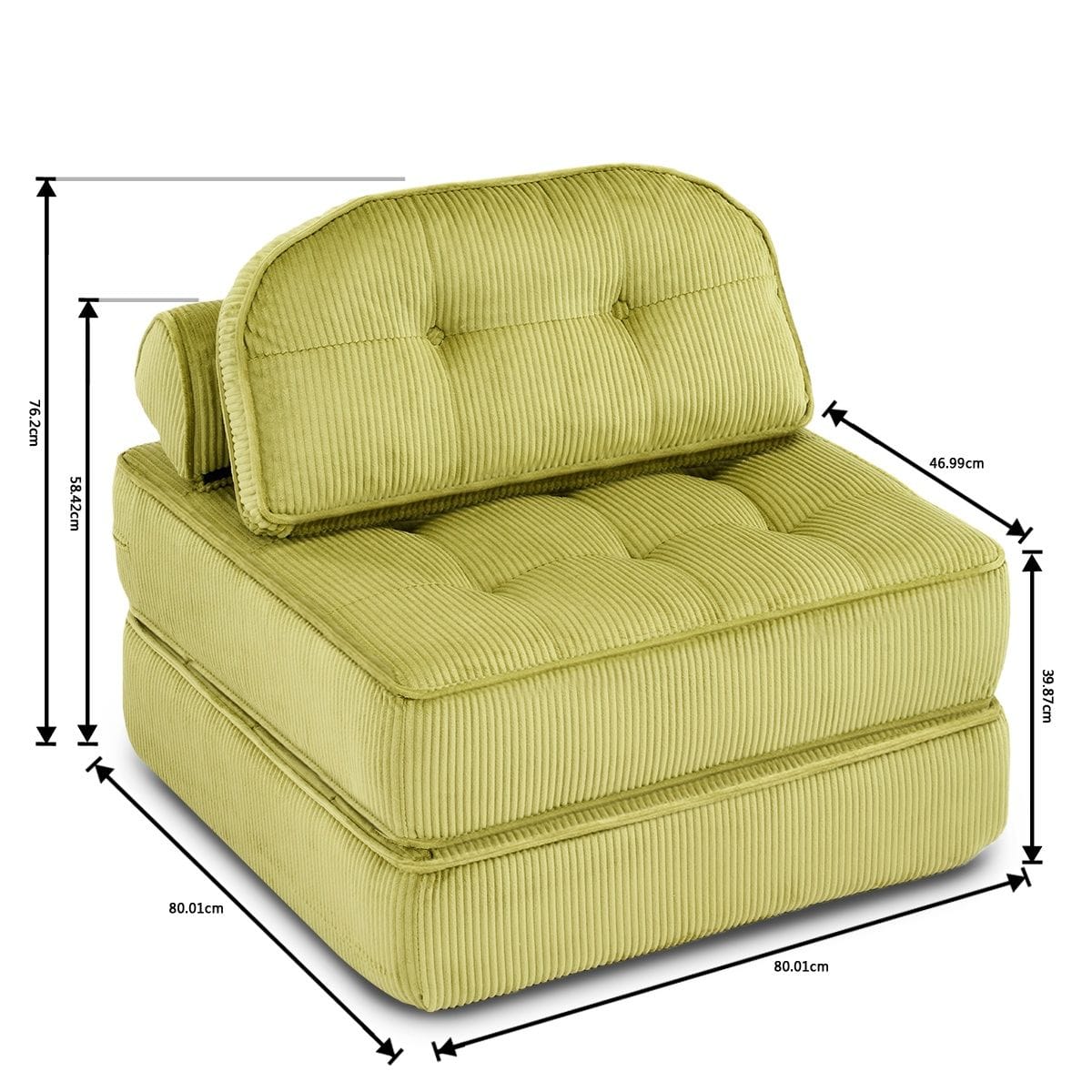 Foldable Lounge Chair Green