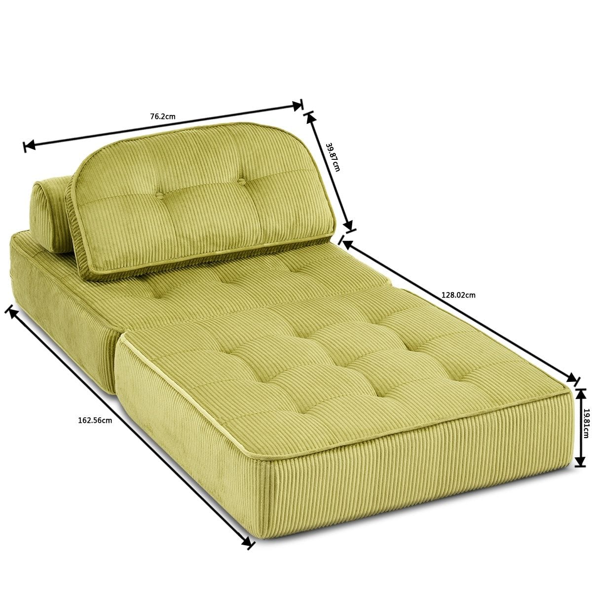 Foldable Lounge Chair Green
