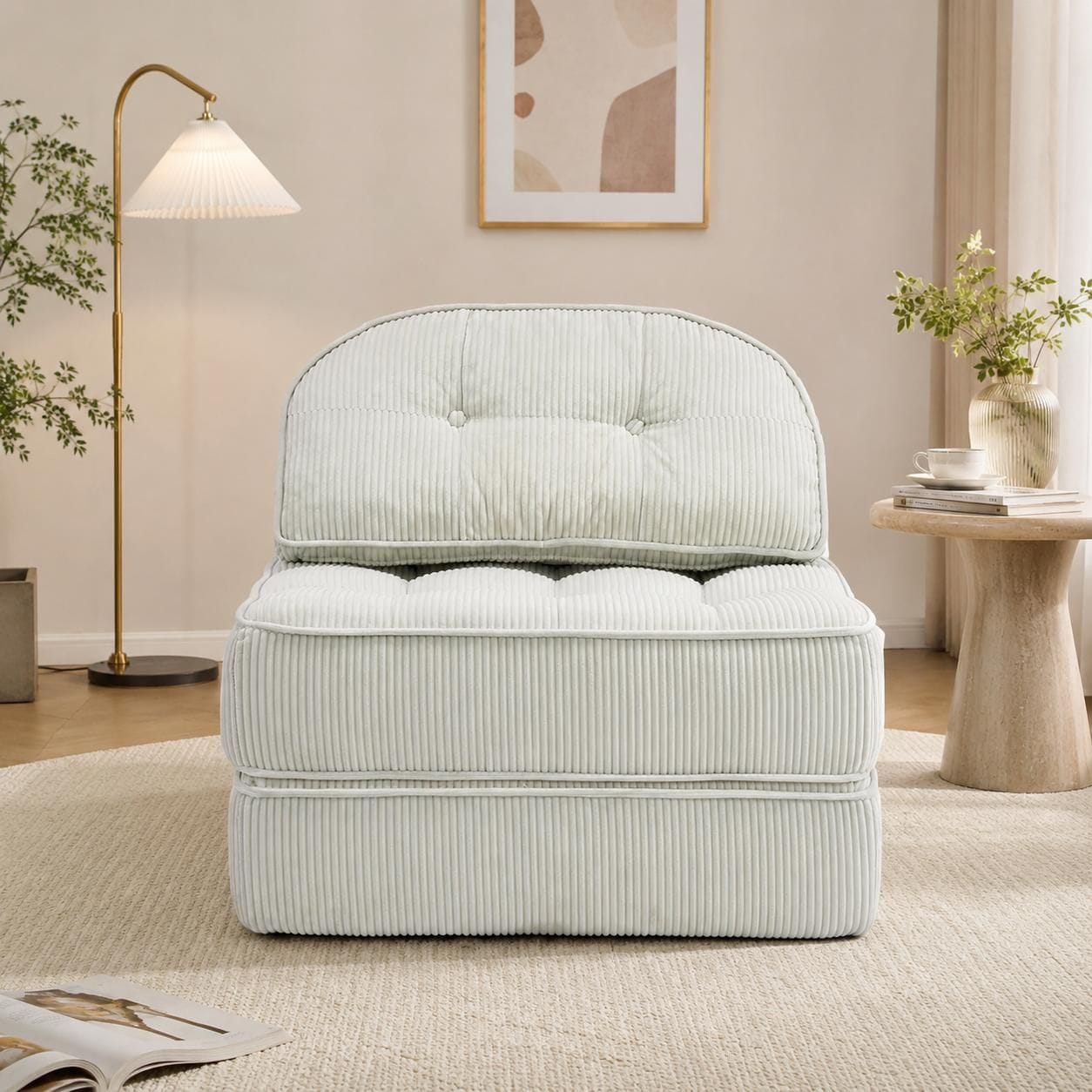 Foldable Lounge Chair Grey