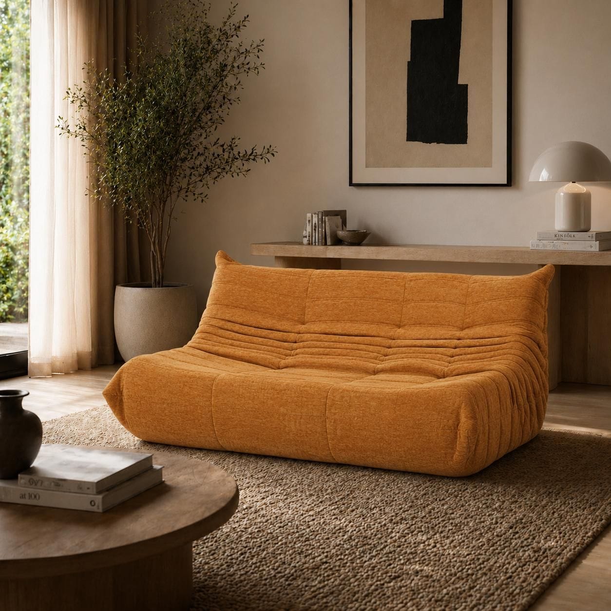 3 Seater Lounge Chair Yellow