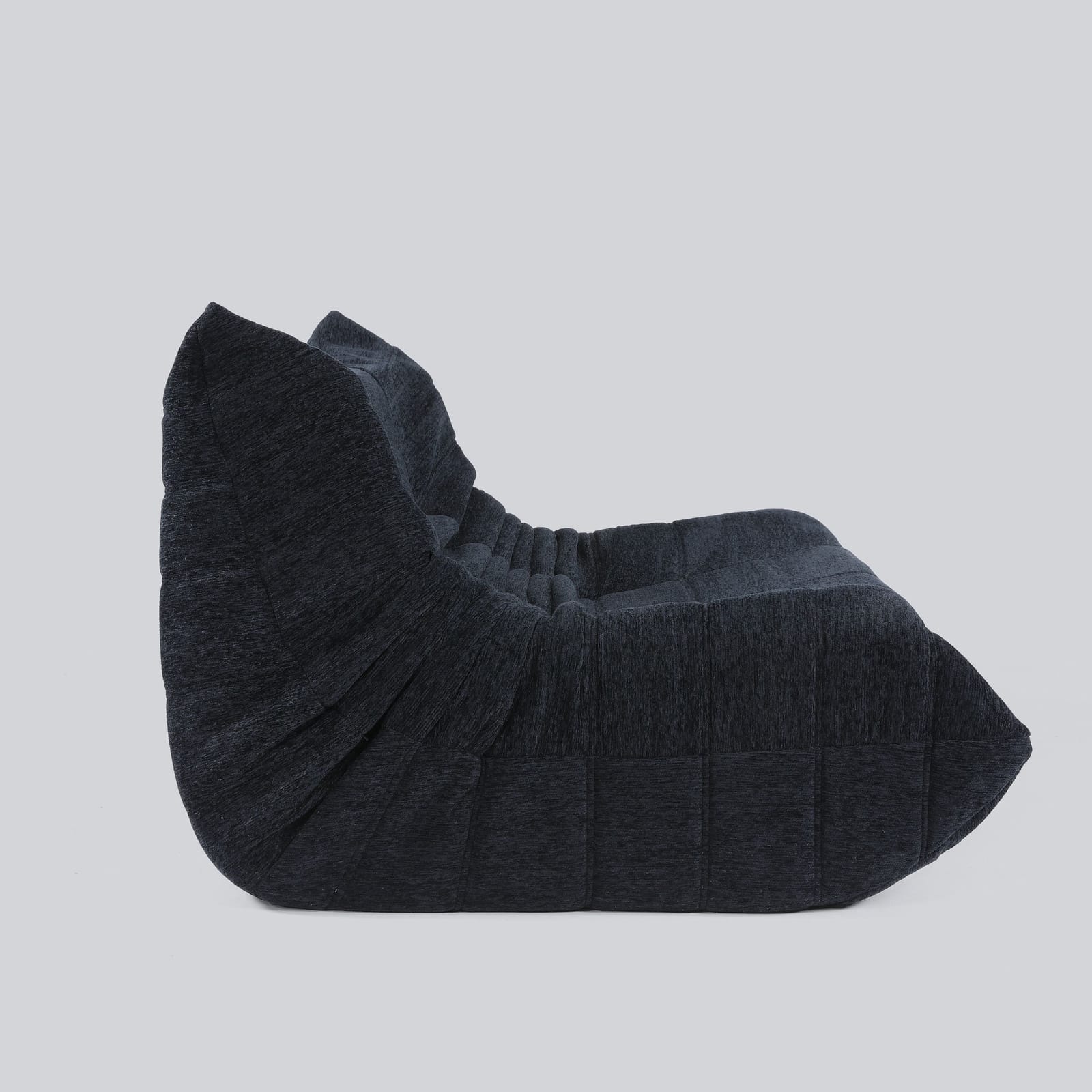 2 Seater Lounge Chair Black