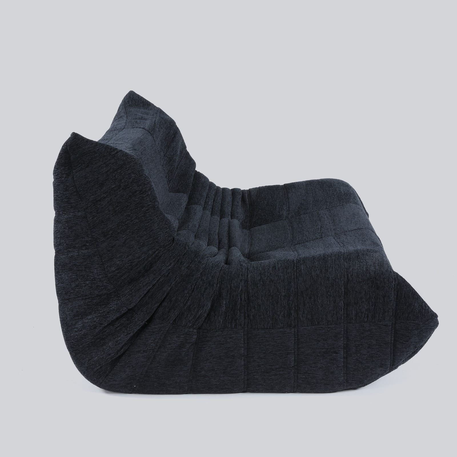 2 Seater Lounge Chair Black