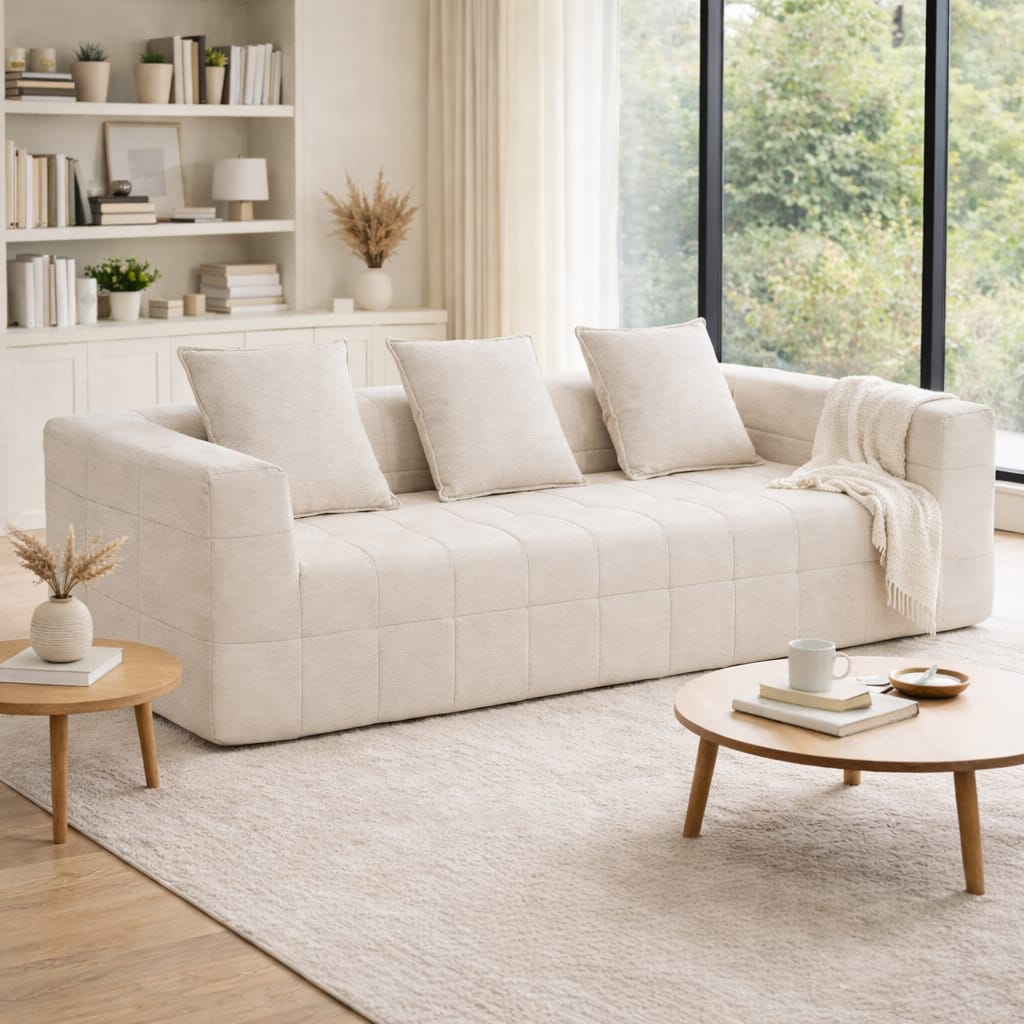 Beige sofa