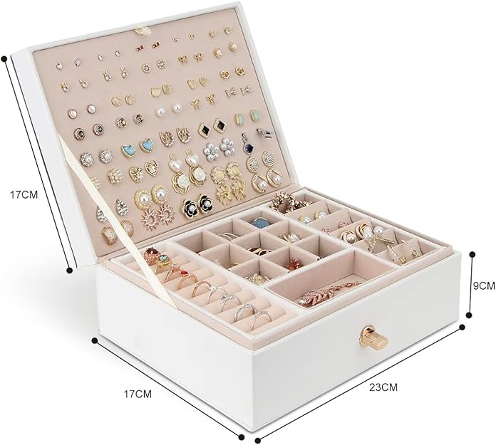 Jewelry Box Organizer Large 9.1x6.8x3.5cm