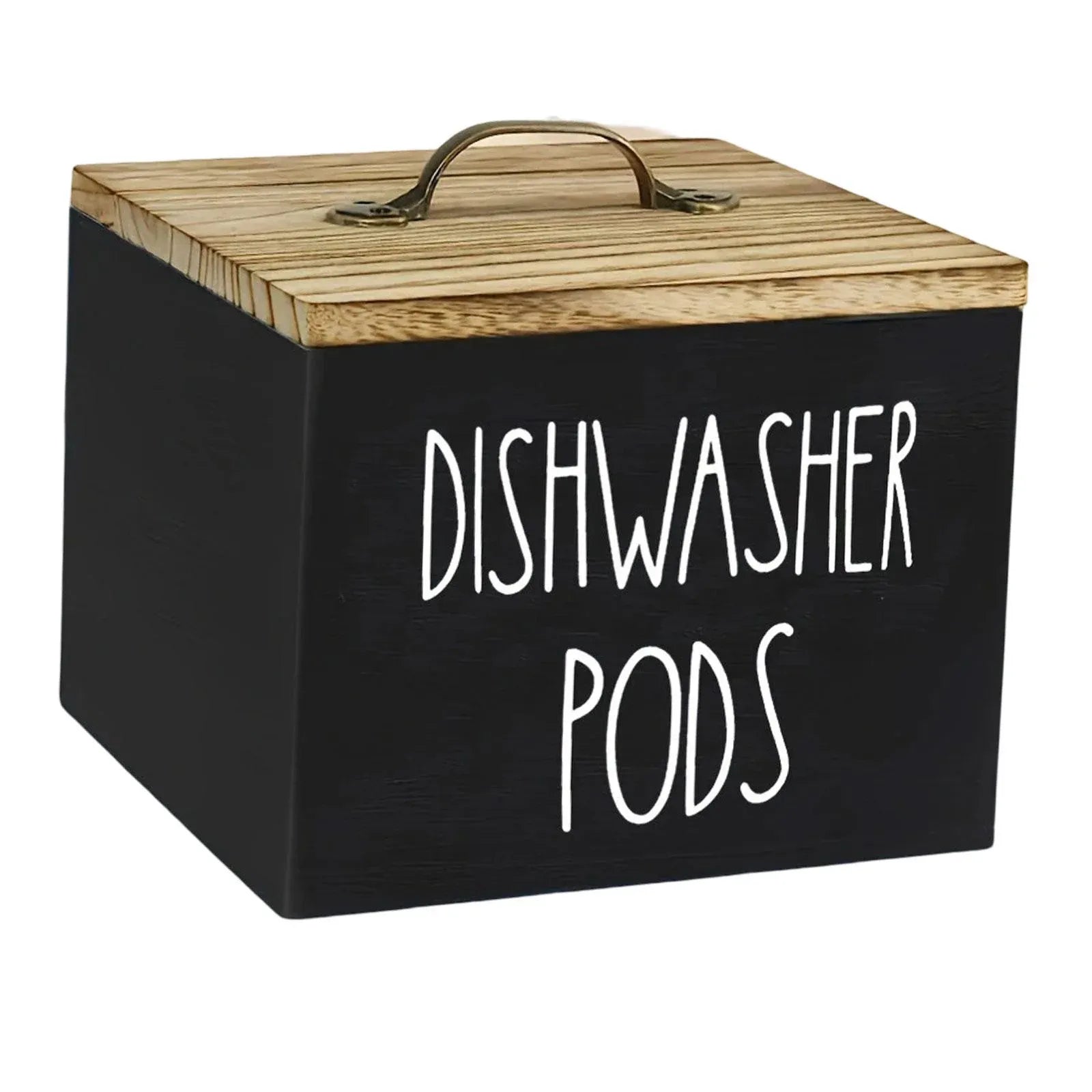 Wooden Storage Box With Lid 14x13cm