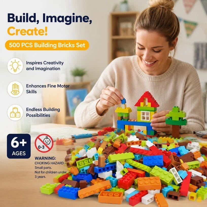 Mini Building Blocks 500pc DIY Toy Set | Simpledeals