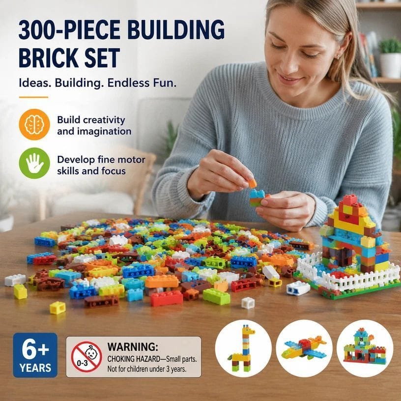 Mini Building Blocks 300pcs Kids Toy Set | Simpledeals
