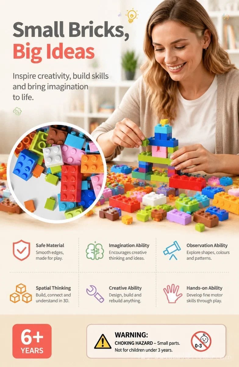Mini Building Blocks 200pcs Kids DIY Toy | Simpledeals