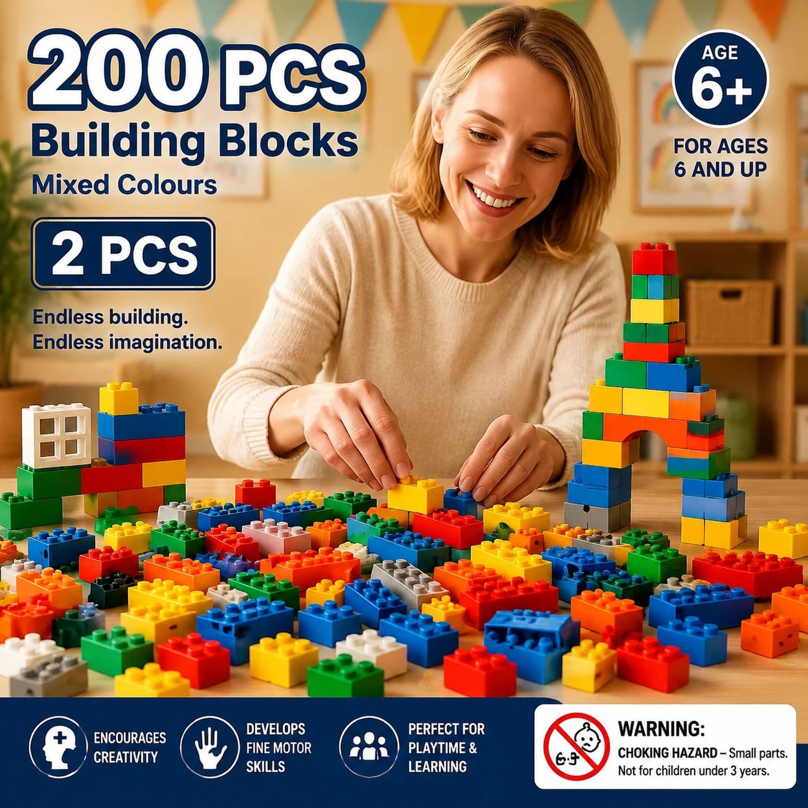 Mini Building Blocks DIY Toy 2 Pack 200pcs | Simpledeals