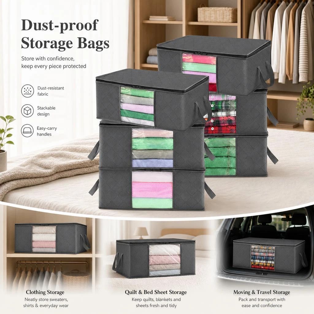 Quilt Storage Bags 60L Dustproof single