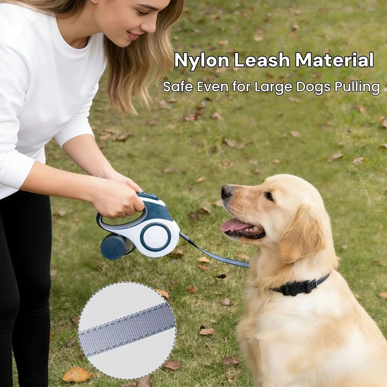 Retractable Dog Leash 5m One-Click Lock | Simpledeals