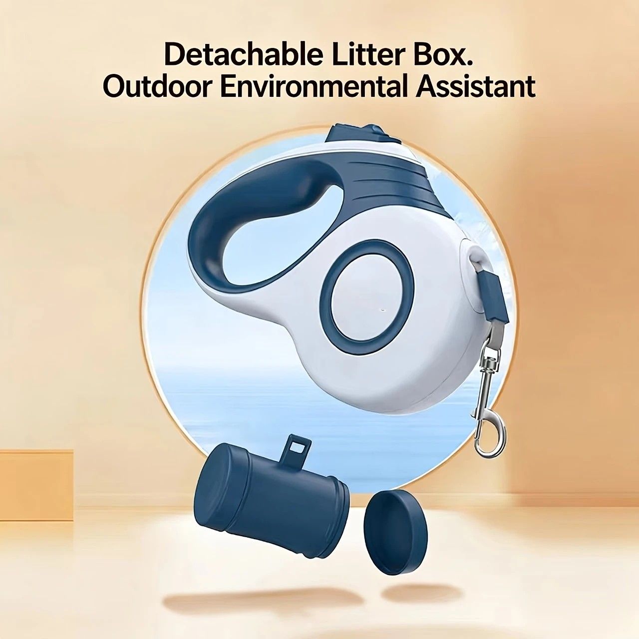 Retractable Dog Leash 5m One-Click Lock | Simpledeals