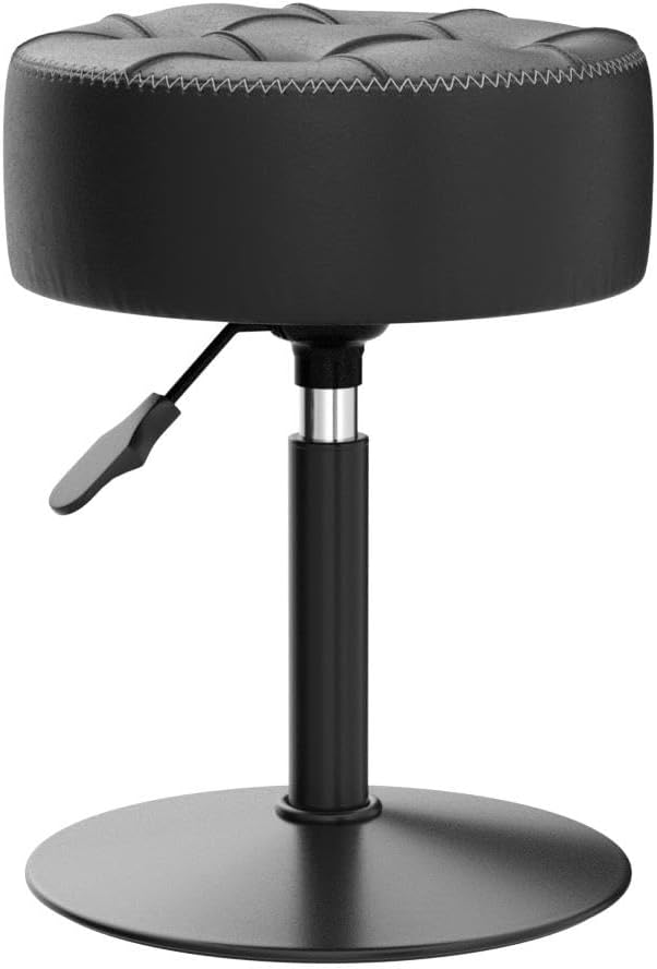 Adjustable Vanity Stool Faux Leather Makeup Chair | Simpledeals