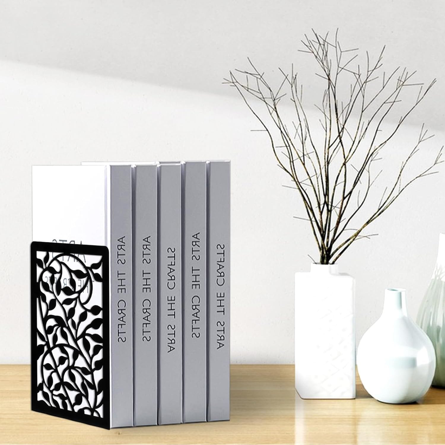 Metal Bookends Black