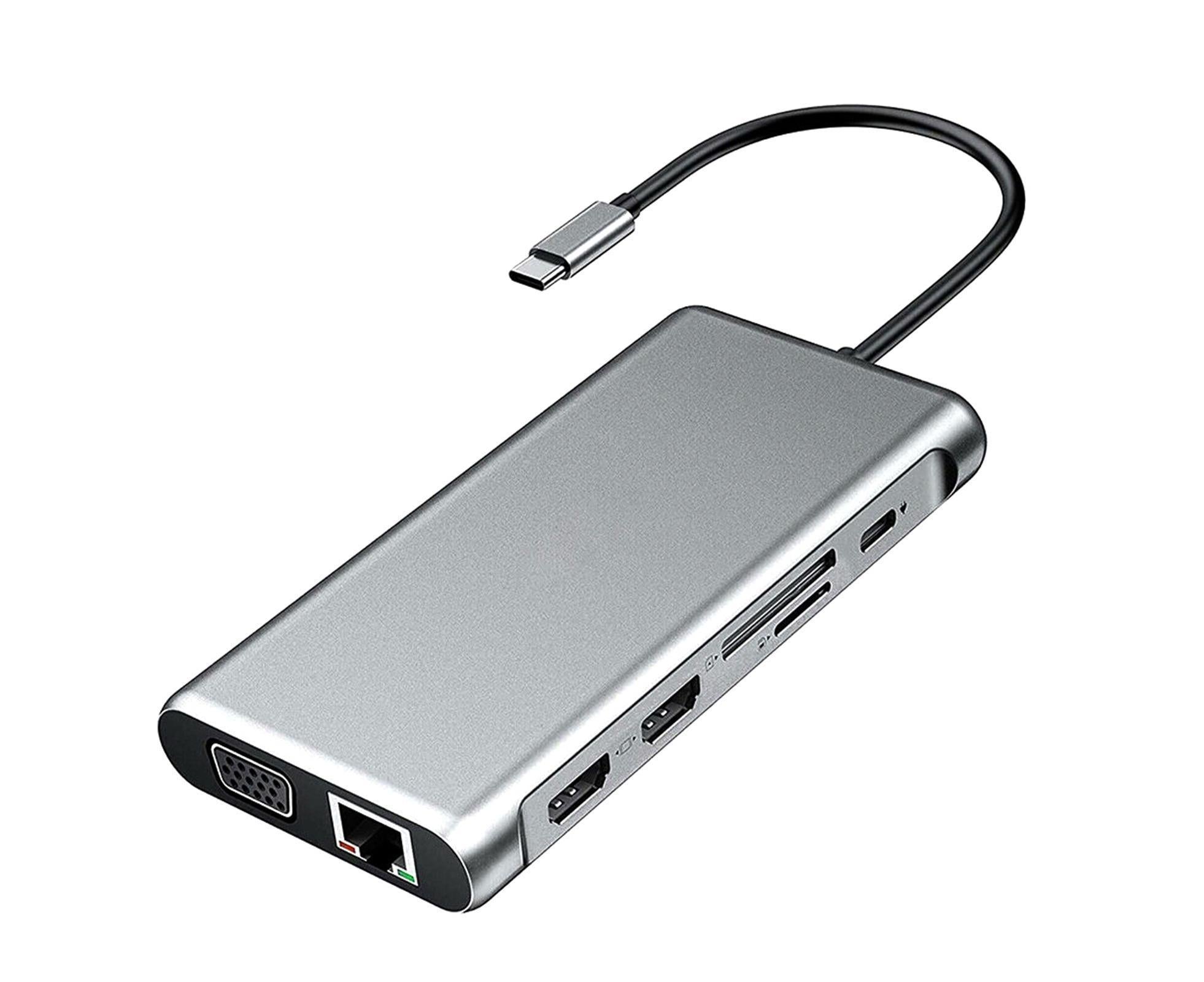 12-in-1 USB-C Hub Dual HDMI Docking Station | Simpledeals