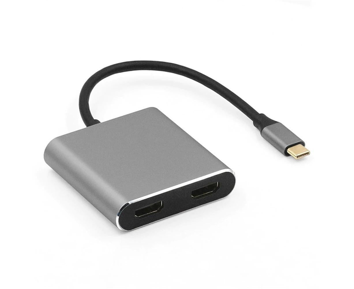 USB-C Dual HDMI Adapter 4K 60Hz MacBook | Simpledeals