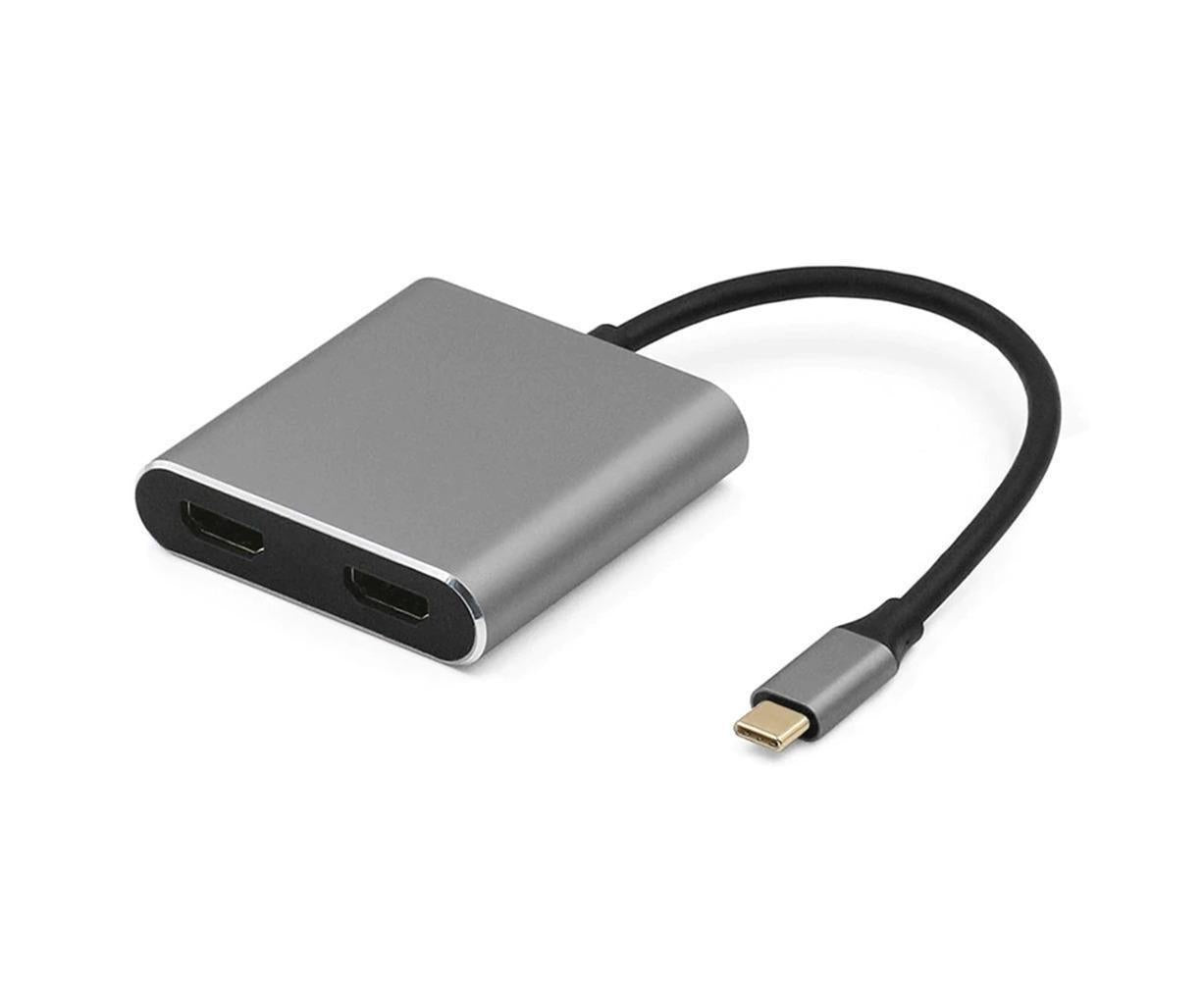 USB-C Dual HDMI Adapter 4K 60Hz MacBook | Simpledeals