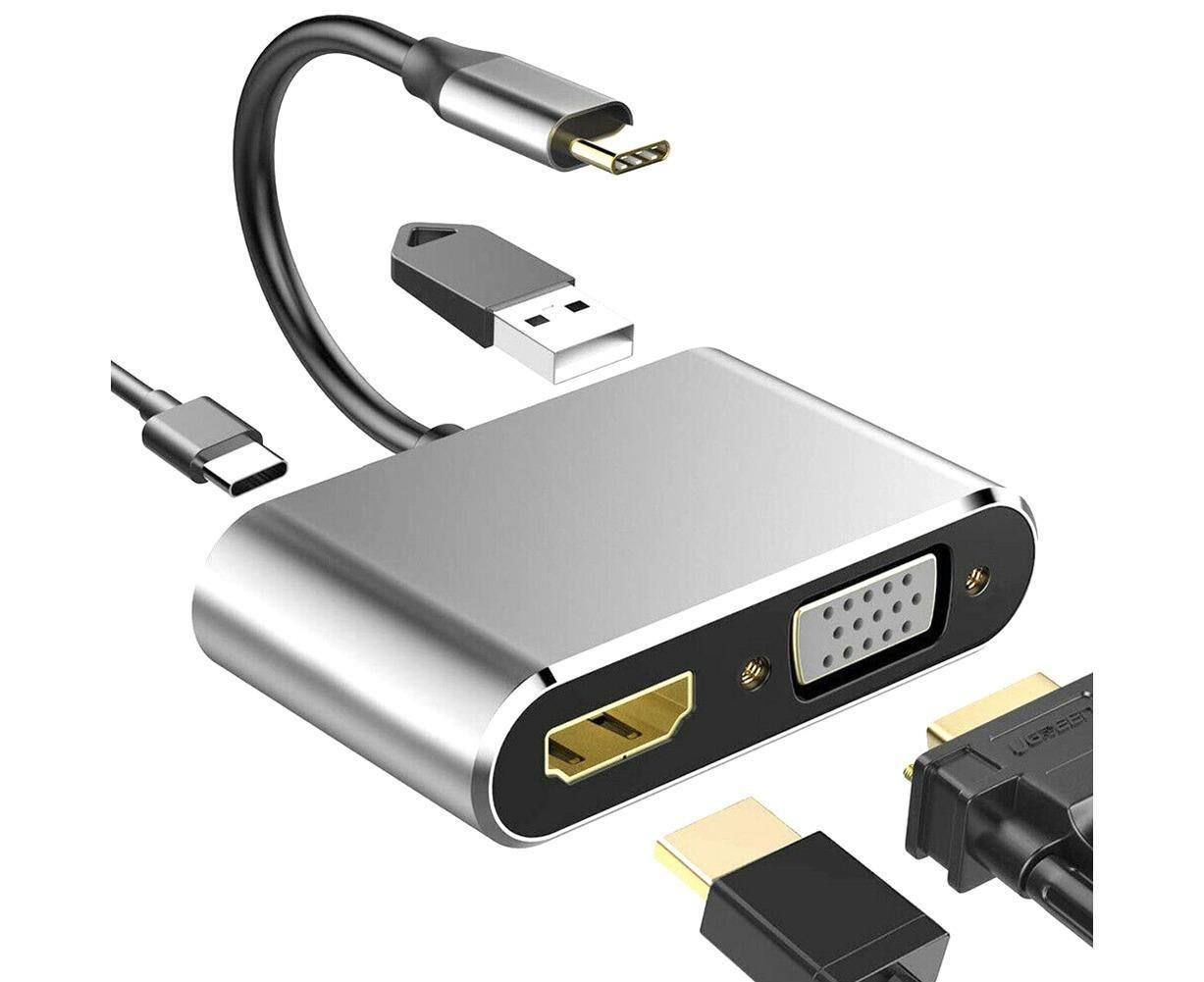 USB-C Hub HDMI VGA MacBook Adapter | Simpledeals