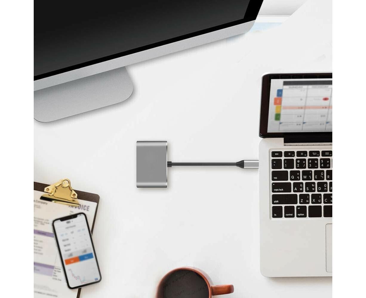 USB-C Hub HDMI VGA MacBook Adapter | Simpledeals