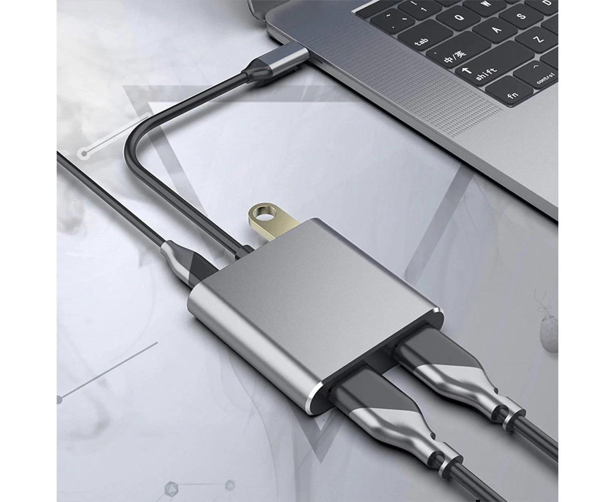 USB-C Dual HDMI 4K Display Adapter MacBook | Simpledeals