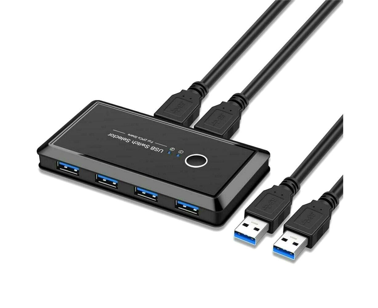 USB 2.0 Hub Switcher 4 Port 2 Computer Sharing | Simpledeals