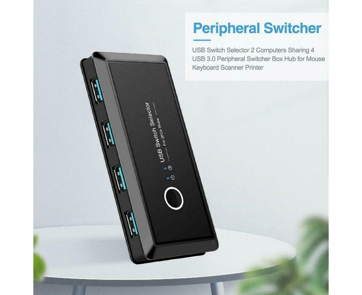 USB 2.0 Hub Switcher 4 Port 2 Computer Sharing | Simpledeals