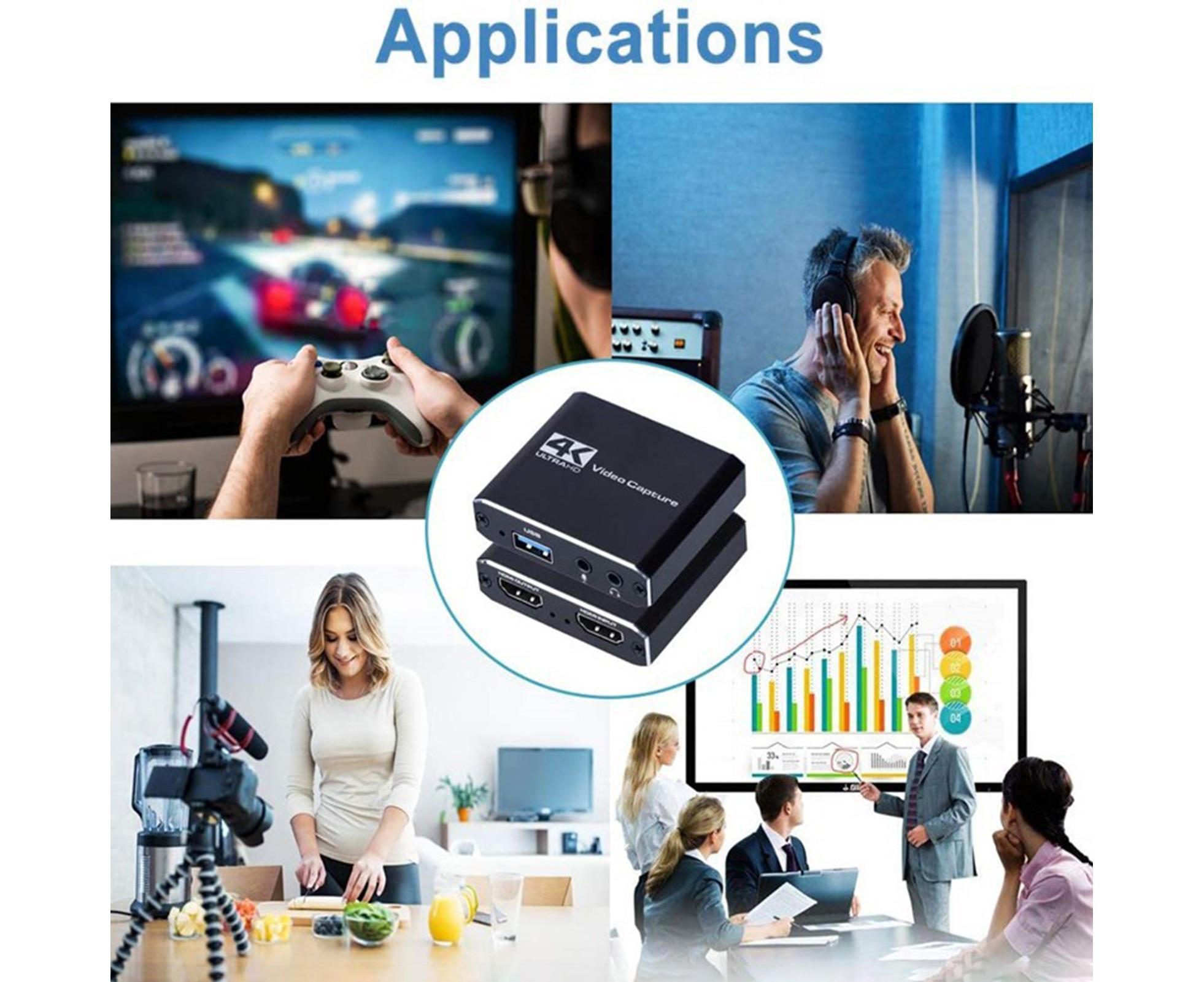 4K USB Video Capture Card Game Streaming 1080p | Simpledeals
