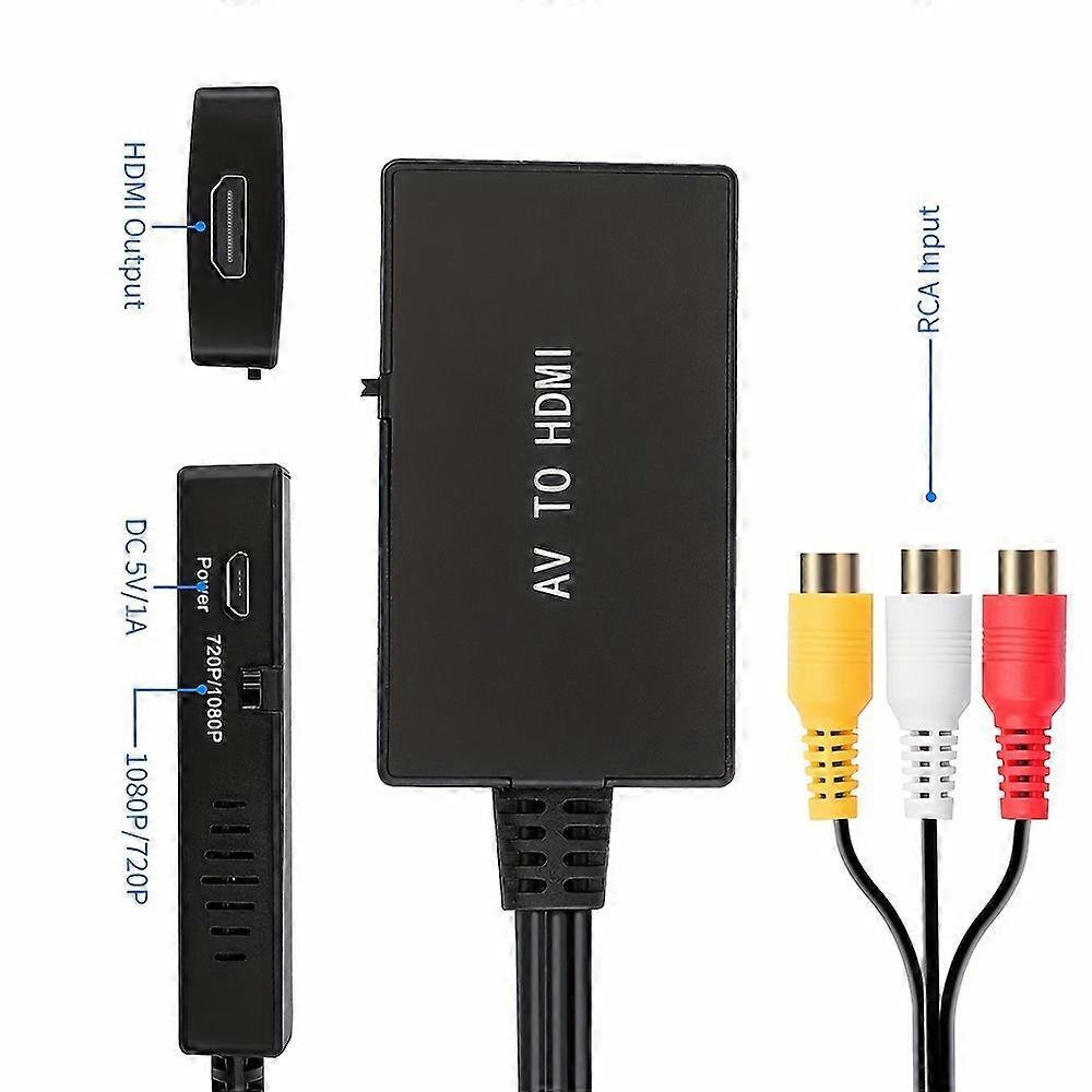 RCA to HDMI Converter 1080P DVD Gaming TV | Simpledeals