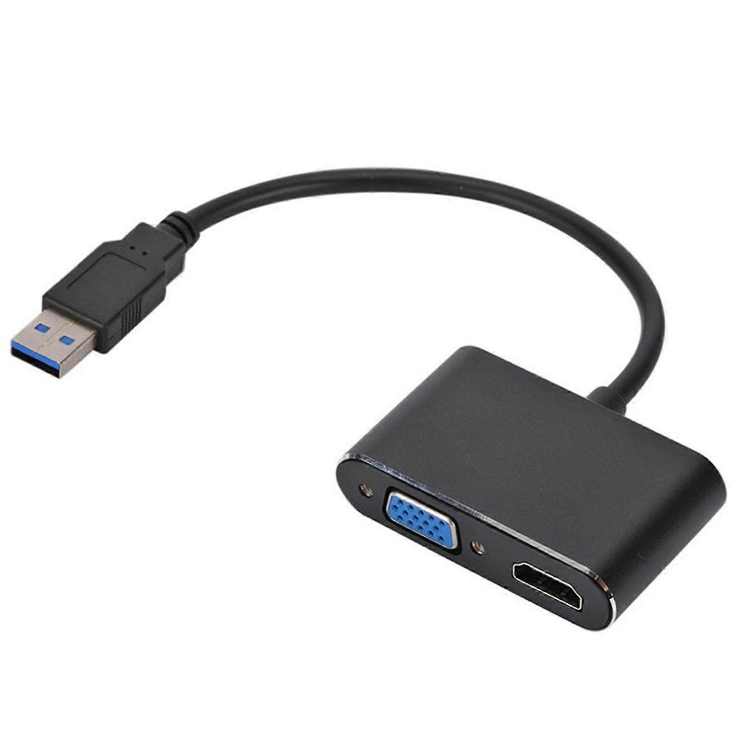 USB-C to HDMI VGA Dual Monitor Adapter | Simpledeals