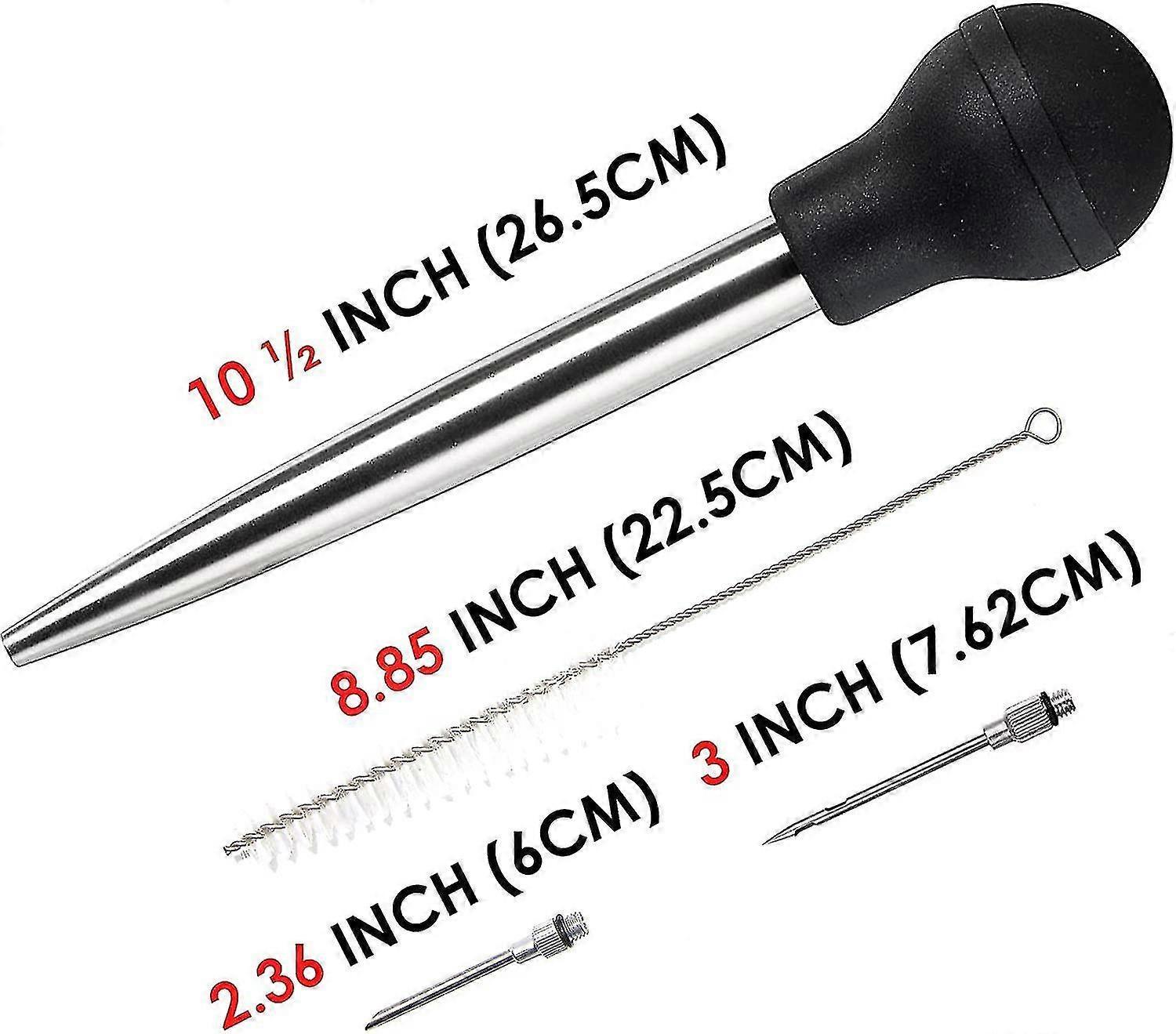 Turkey Baster Syringe Stainless Steel 4pc | Simpledeals