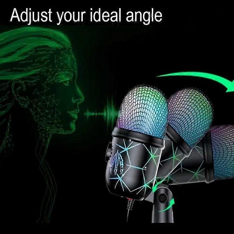 USB Condenser Microphone RGB Gaming Recording | Simpledeals