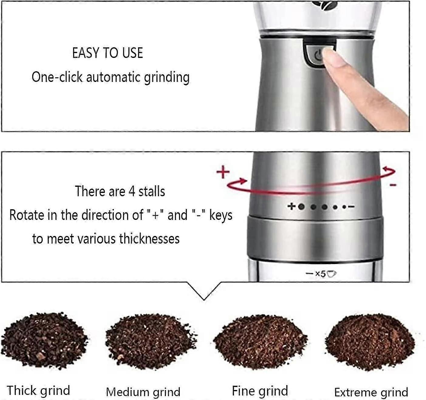 Electric Coffee Grinder Portable Bean Grinder | Simpledeals