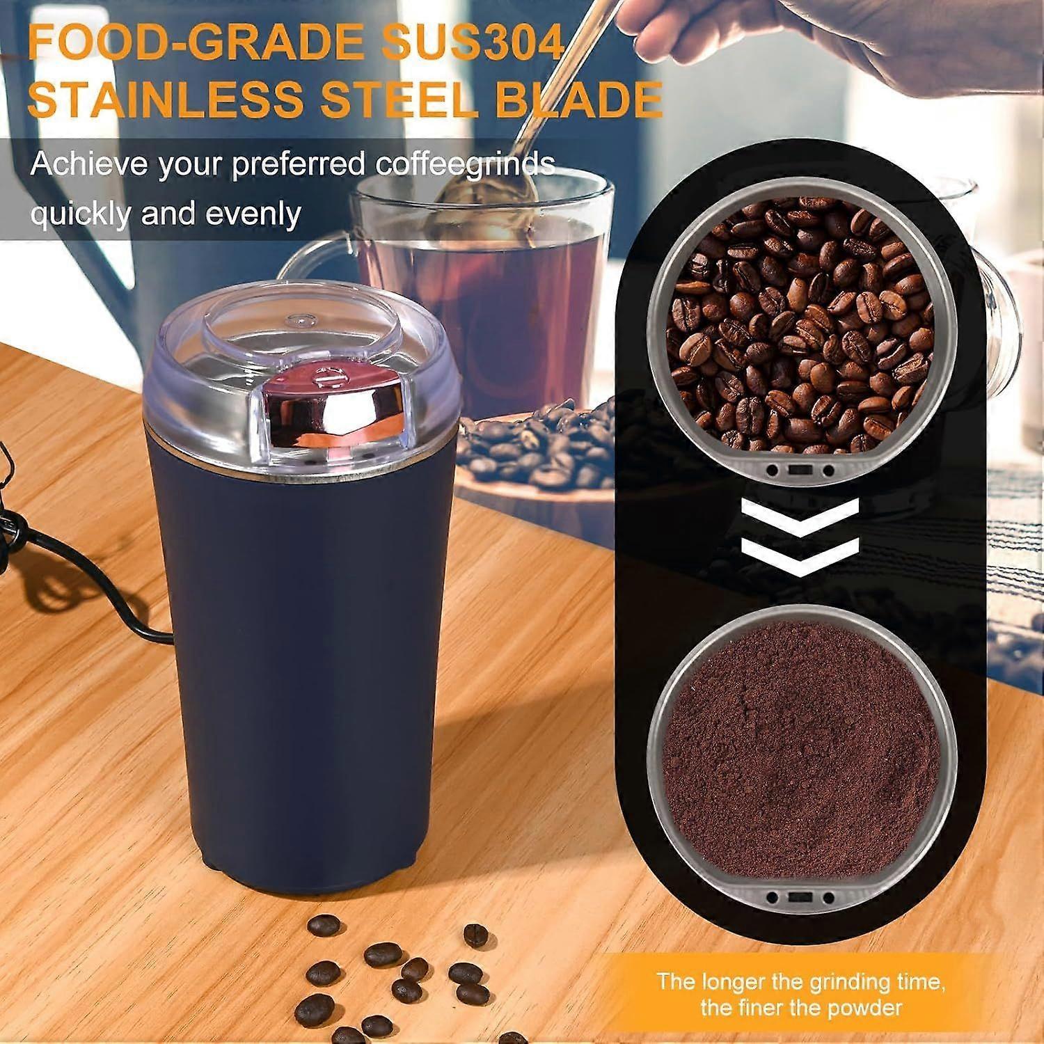 Electric Coffee Grinder 200W Stainless Steel | Simpledeals